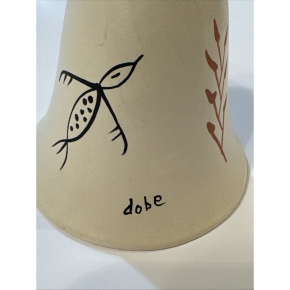 Dobe Arizona clay chime w/hand painted with clapper. - Picture 9 of 9
